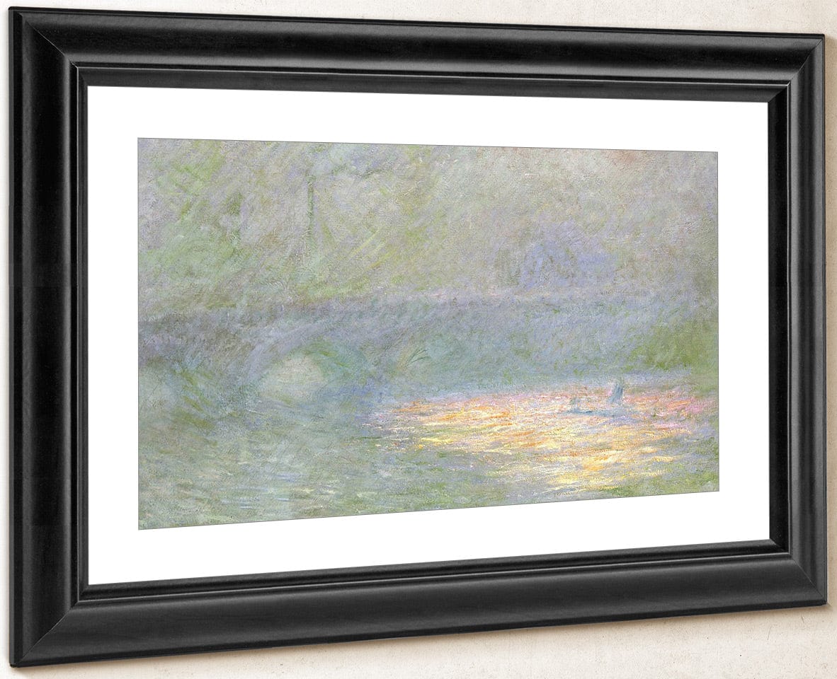 Waterloo Bridge By Claude Monet Fine Art Print