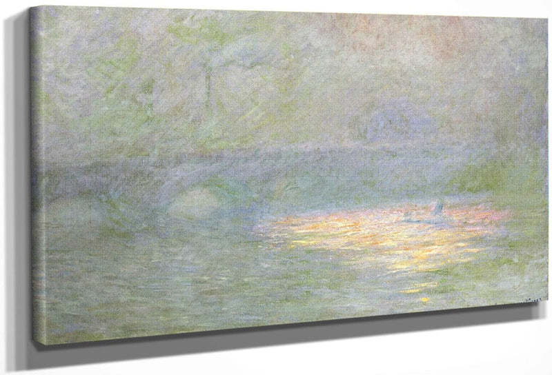 Waterloo Bridge By Claude Monet Fine Art Print