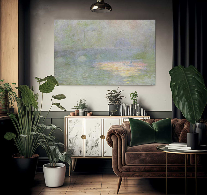 Waterloo Bridge By Claude Monet Fine Art Print