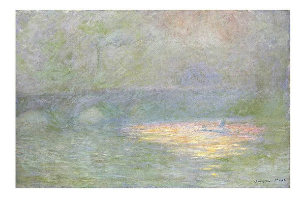 Waterloo Bridge By Claude Monet Fine Art Print Fine Art Print