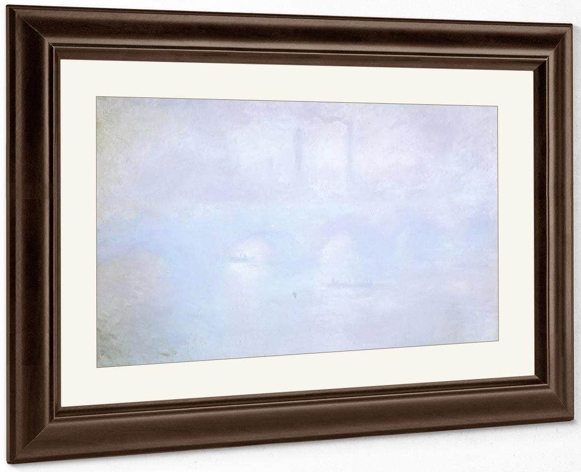 Waterloo Bridge Effect Of Fog By Claude Monet Fine Art Print