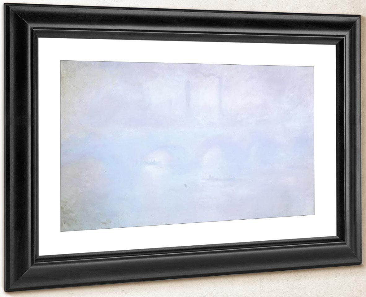 Waterloo Bridge Effect Of Fog By Claude Monet Fine Art Print