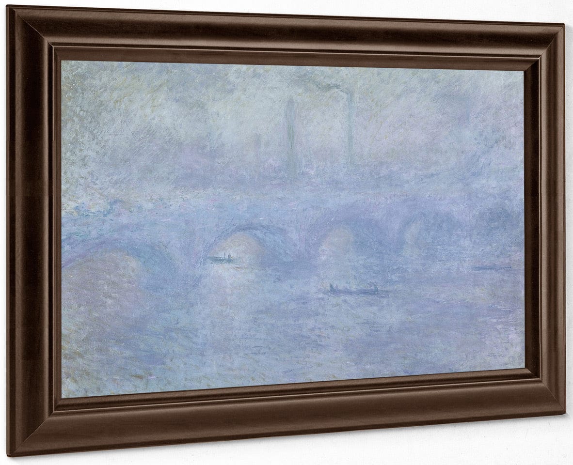 Waterloo Bridge Effect Of The Mist By Claude Monet Fine Art Print