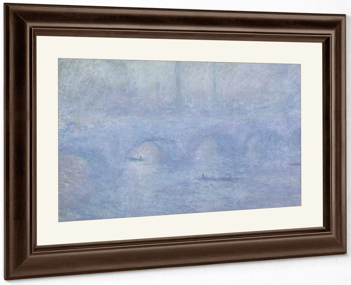 Waterloo Bridge Effect Of The Mist By Claude Monet Fine Art Print