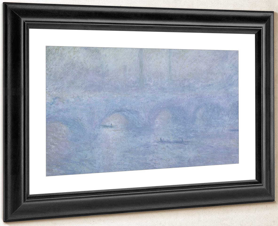Waterloo Bridge Effect Of The Mist By Claude Monet Fine Art Print