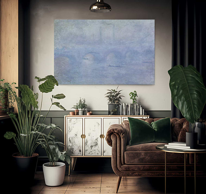 Waterloo Bridge Effect Of The Mist By Claude Monet Fine Art Print