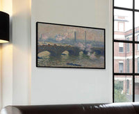 Waterloo Bridge, Gray Day Painting Claude Monet Canvas Art Fine Art Print