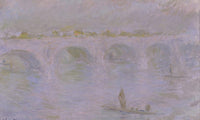 Waterloo Bridge In London By Claude Monet Fine Art Print