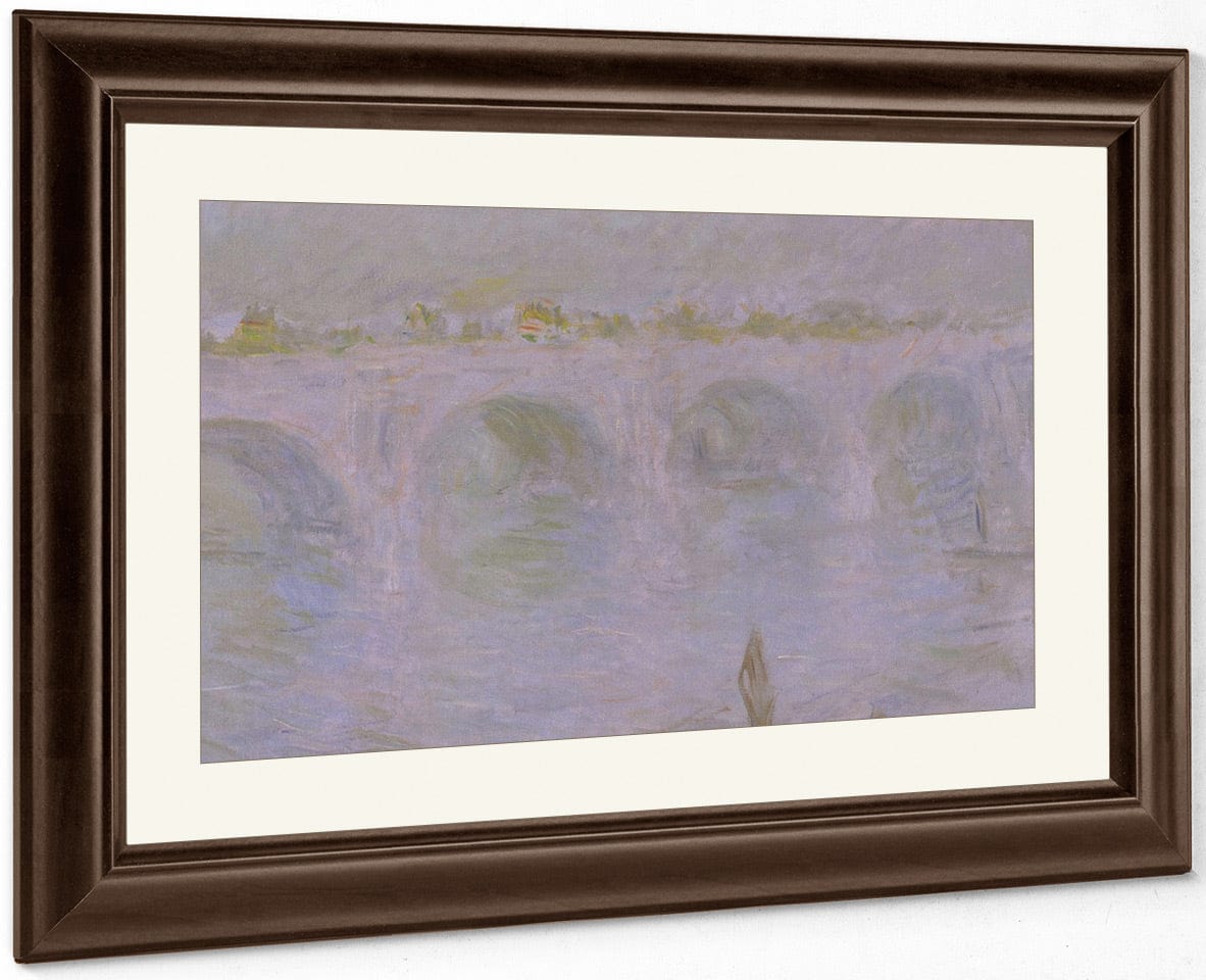 Waterloo Bridge In London By Claude Monet Fine Art Print