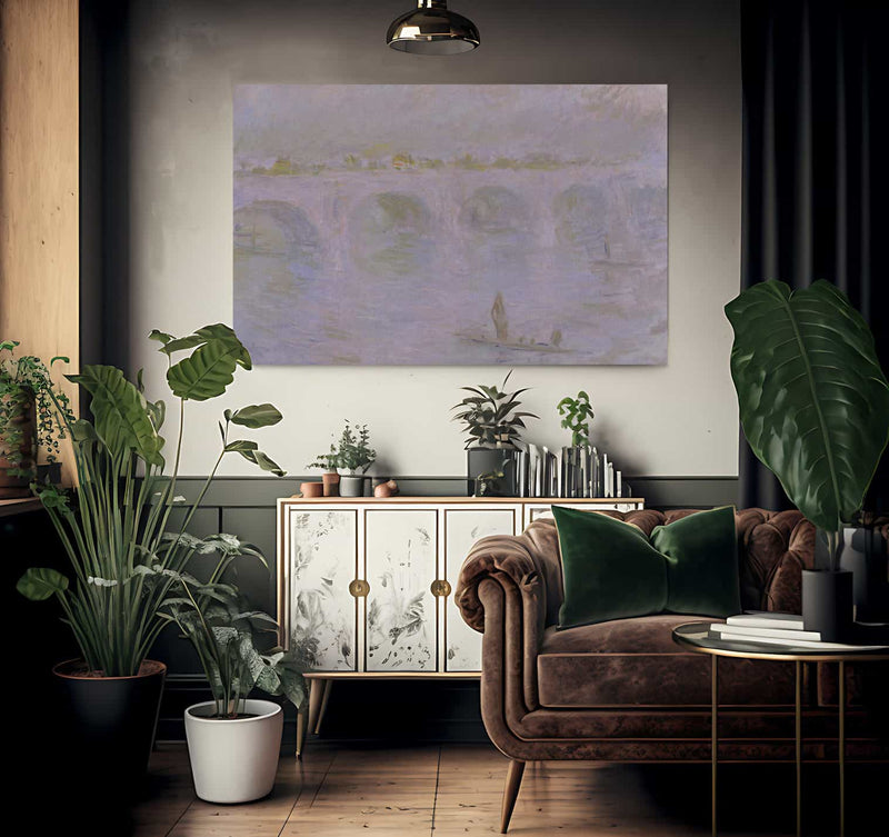 Waterloo Bridge In London By Claude Monet Fine Art Print