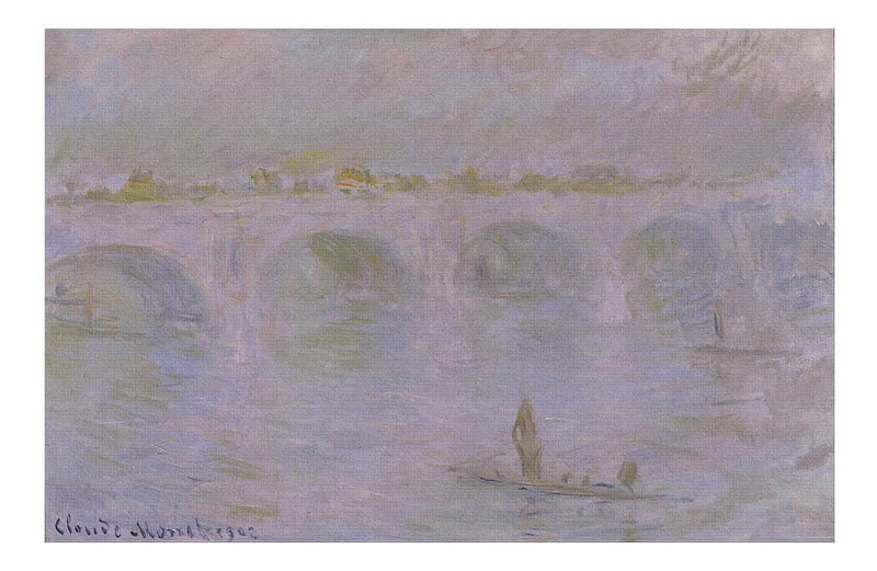 Waterloo Bridge In London By Claude Monet Fine Art Print Fine Art Print