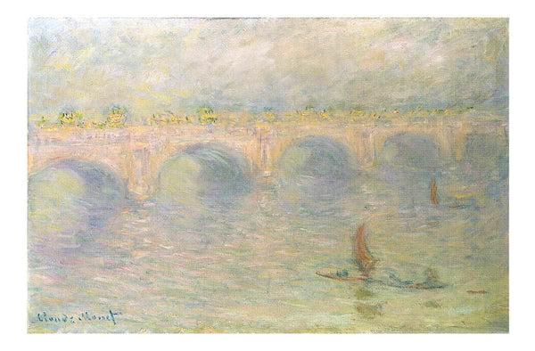 Waterloo Bridge (Light Effects) By Claude Monet Fine Art Print Fine Art Print