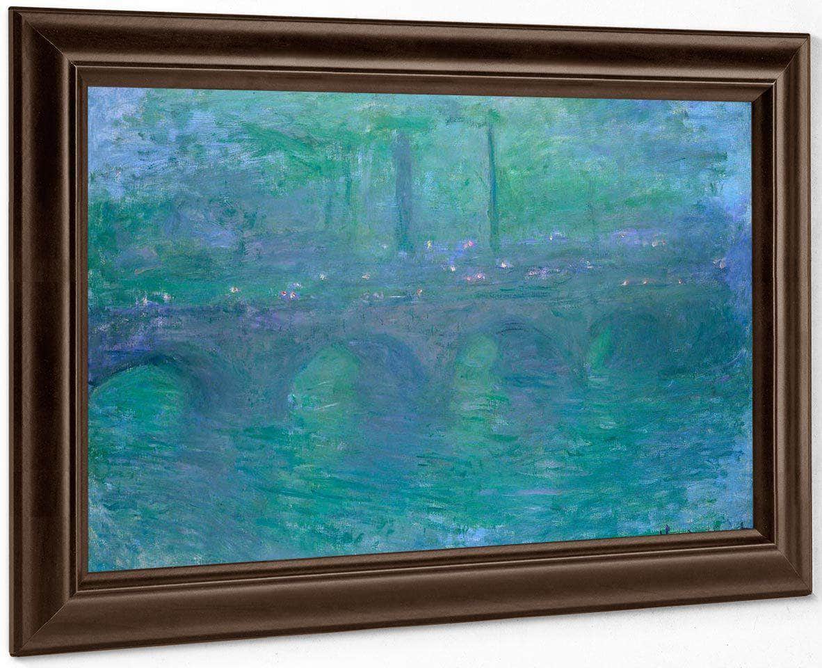 Waterloo Bridge London At Dusk By Monet Claude Fine Art Print