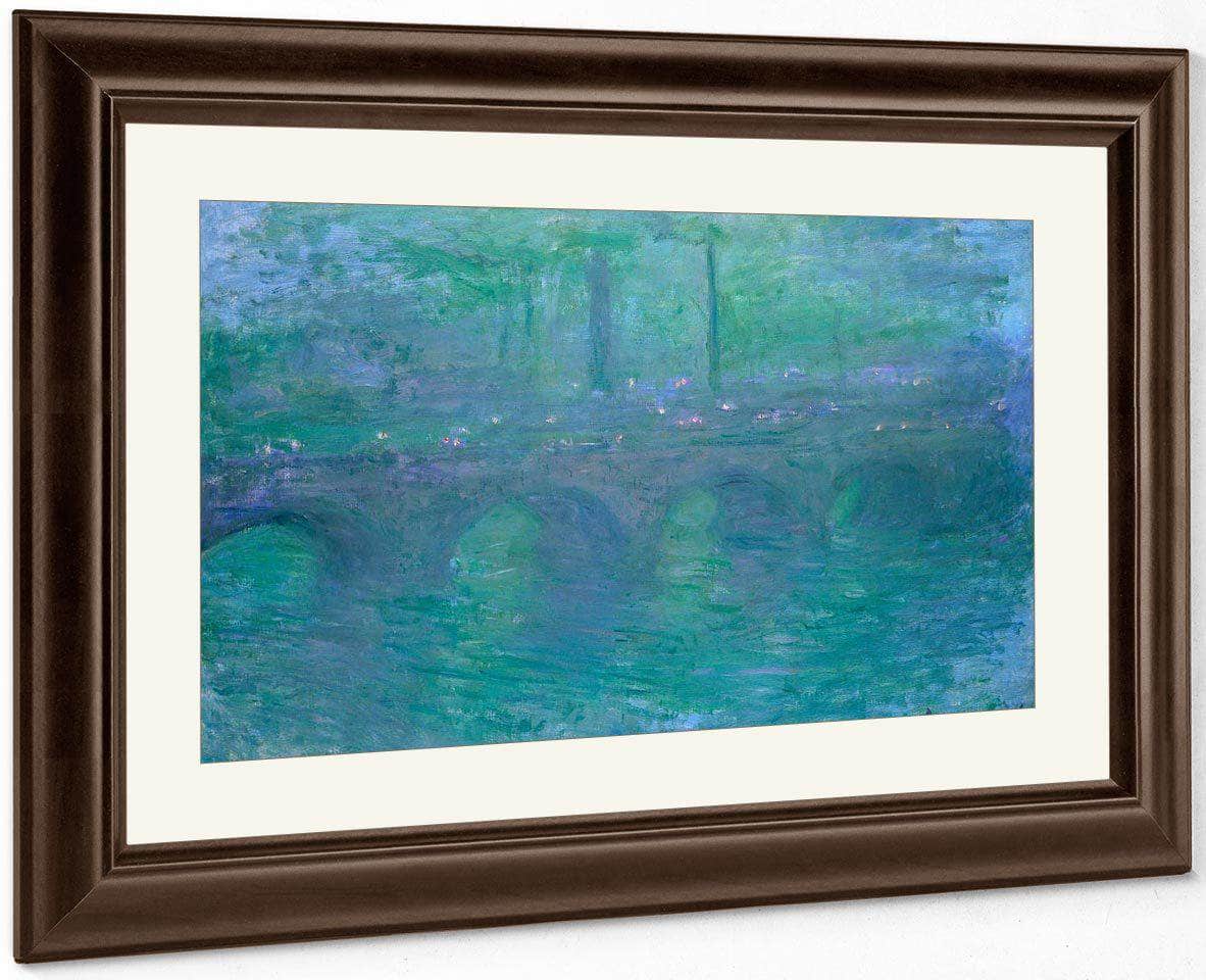 Waterloo Bridge London At Dusk By Monet Claude Fine Art Print