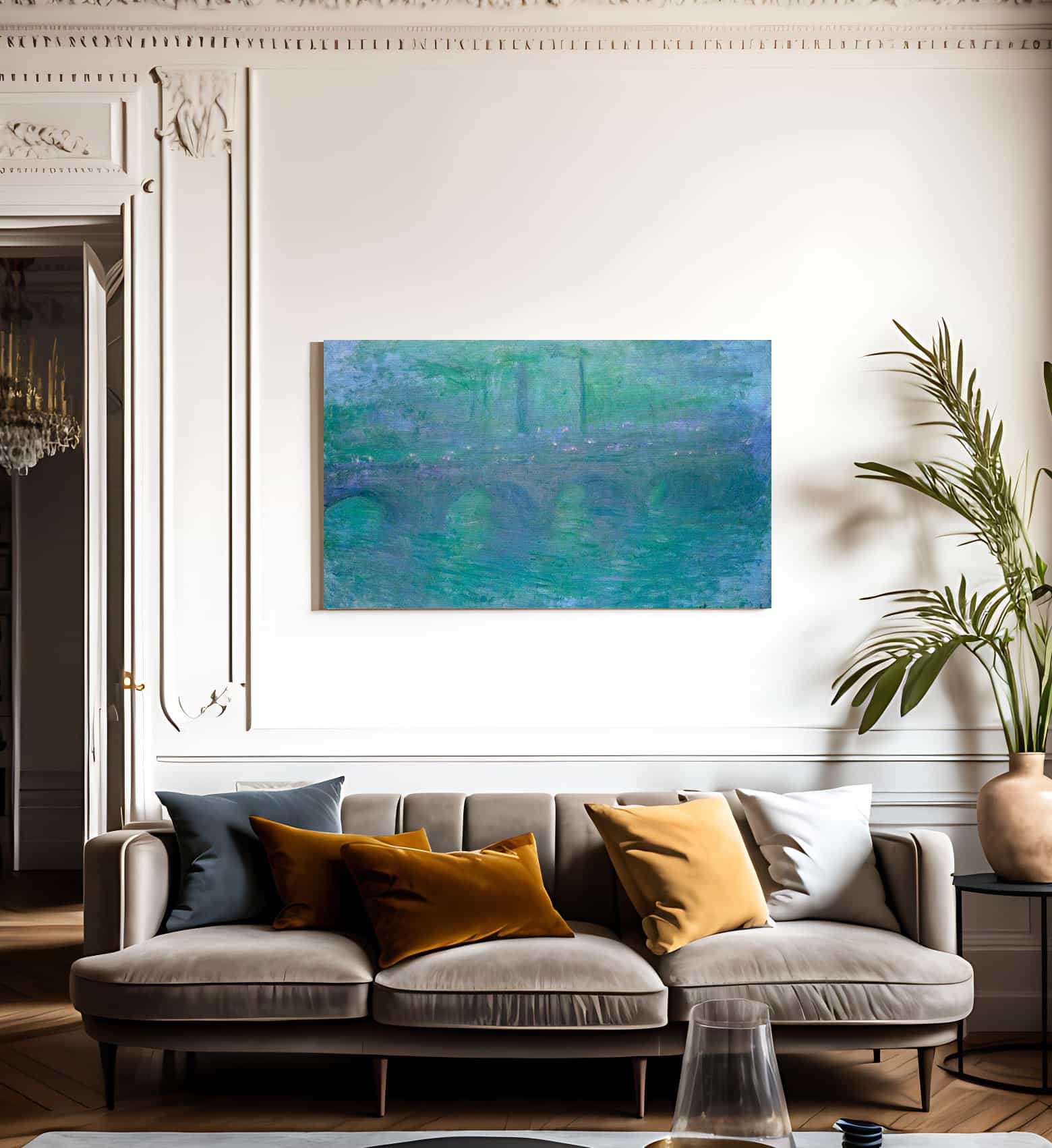 Waterloo Bridge London At Dusk By Monet Claude Fine Art Print