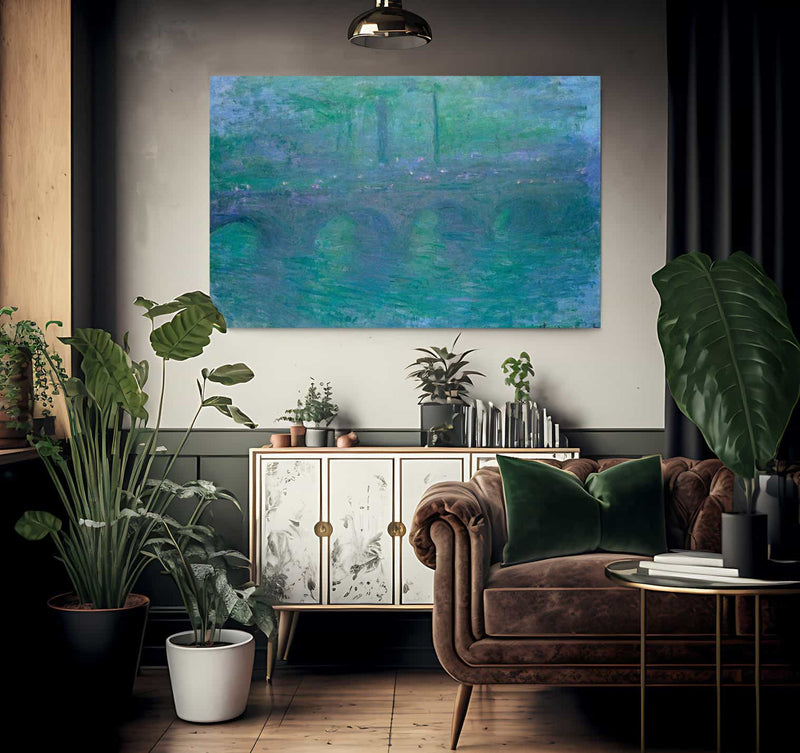 Waterloo Bridge London At Dusk By Monet Claude Fine Art Print