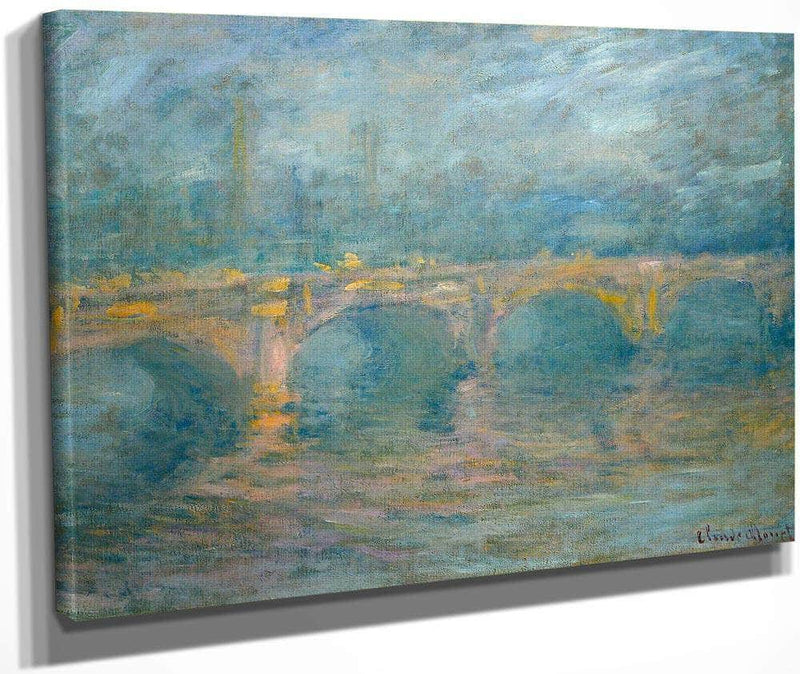 Waterloo Bridge London At Sunset By Monet Claude Fine Art Print