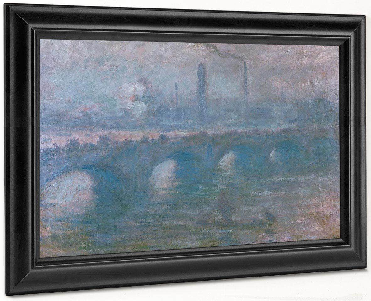 Waterloo Bridge Morning Fog By Monet Claude Fine Art Print