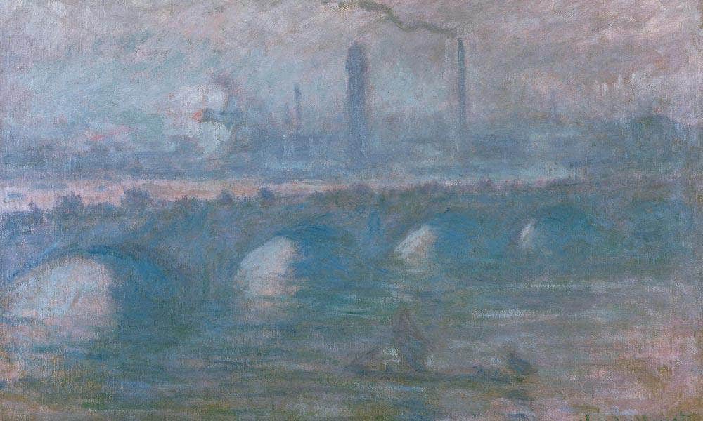 Waterloo Bridge Morning Fog By Monet Claude Fine Art Print