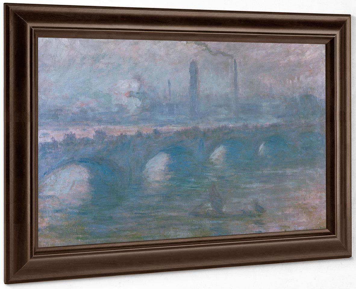 Waterloo Bridge Morning Fog By Monet Claude Fine Art Print