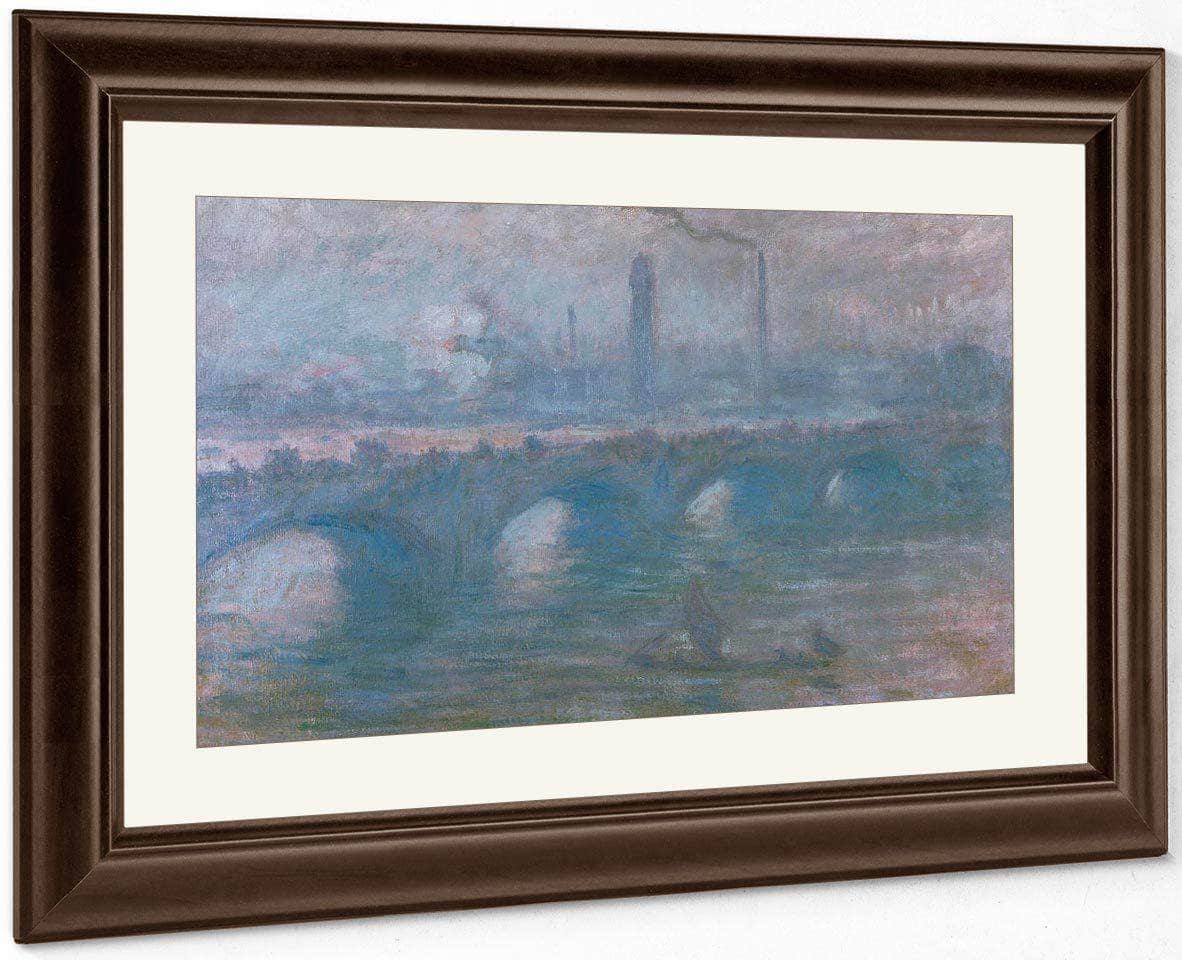 Waterloo Bridge Morning Fog By Monet Claude Fine Art Print