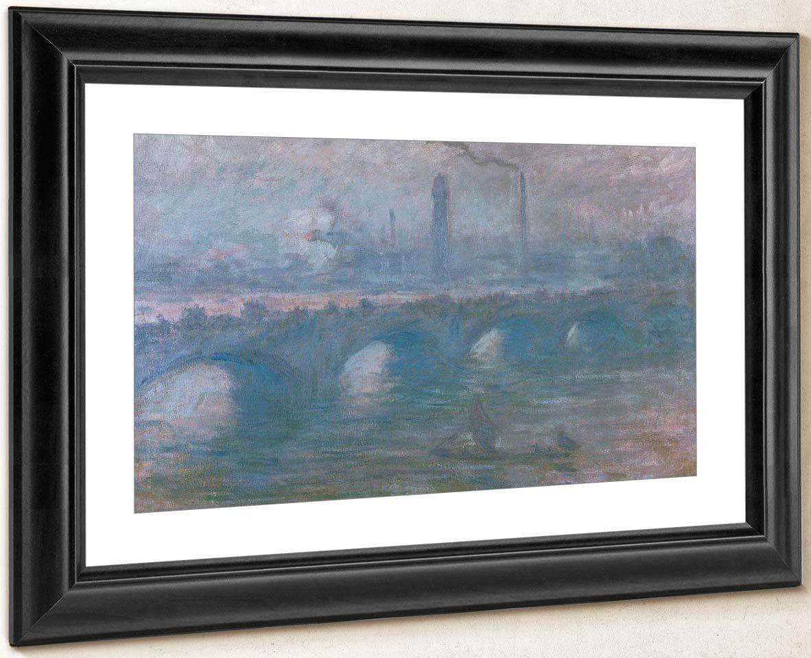 Waterloo Bridge Morning Fog By Monet Claude Fine Art Print