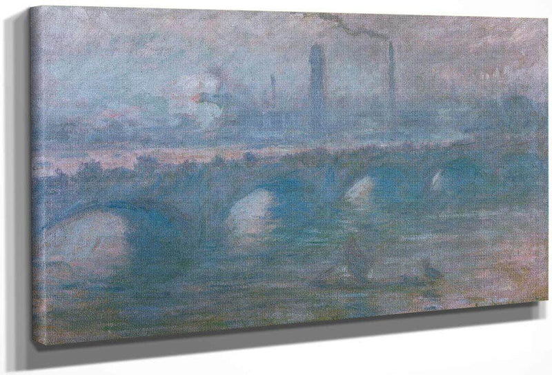 Waterloo Bridge Morning Fog By Monet Claude Fine Art Print