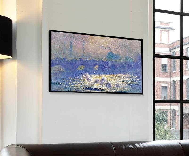 Waterloo Bridge Painting Claude Monet Canvas Art Fine Art Print