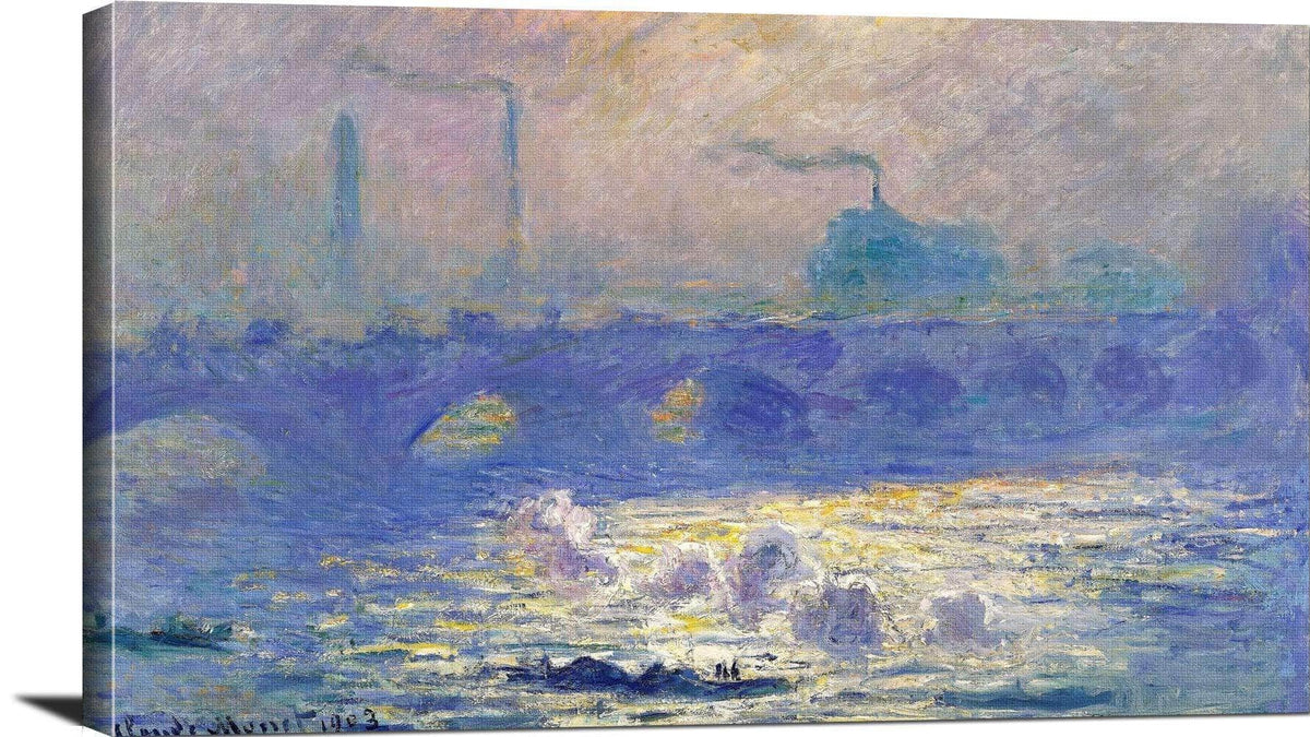 Waterloo Bridge Painting Claude Monet Canvas Art Fine Art Print