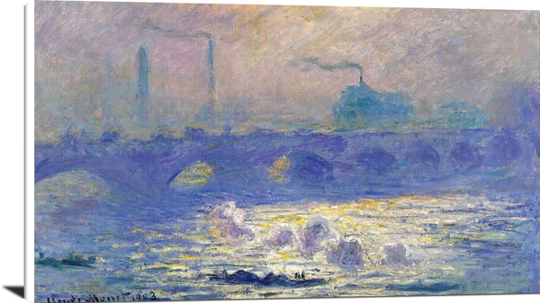 Waterloo Bridge Painting Claude Monet Canvas Art Fine Art Print