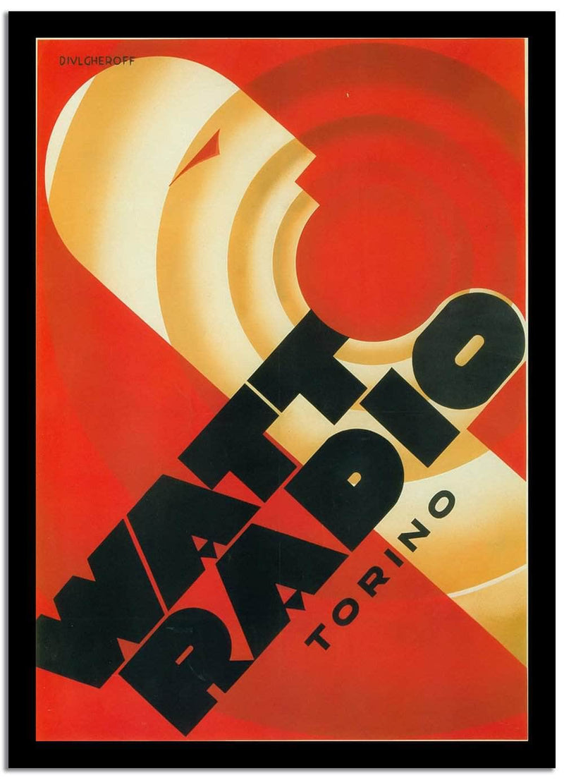 Watt Radio  Vintage Poster Fine Art Print