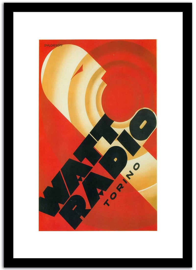 Watt Radio  Vintage Poster Fine Art Print