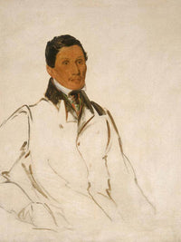 Waun Naw Con, The Dish (John W. Quinney), A Missionary Preacher By George Catlin Fine Art Print