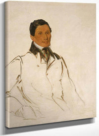 Waun Naw Con, The Dish (John W. Quinney), A Missionary Preacher By George Catlin Fine Art Print