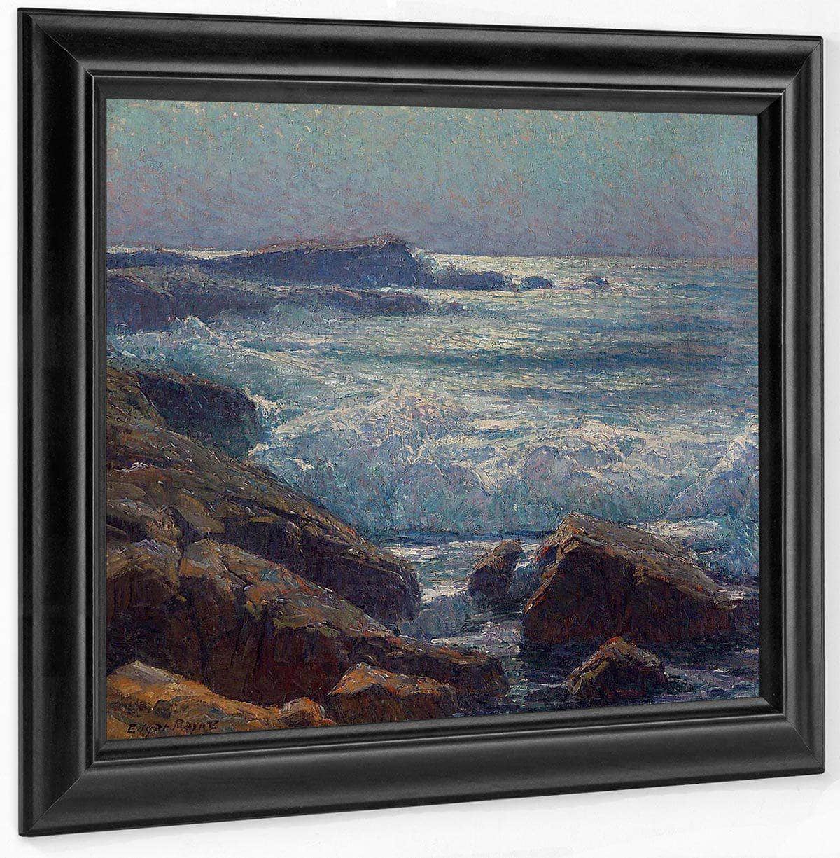 Waves On The California Coast By Edgar Payne Fine Art Print