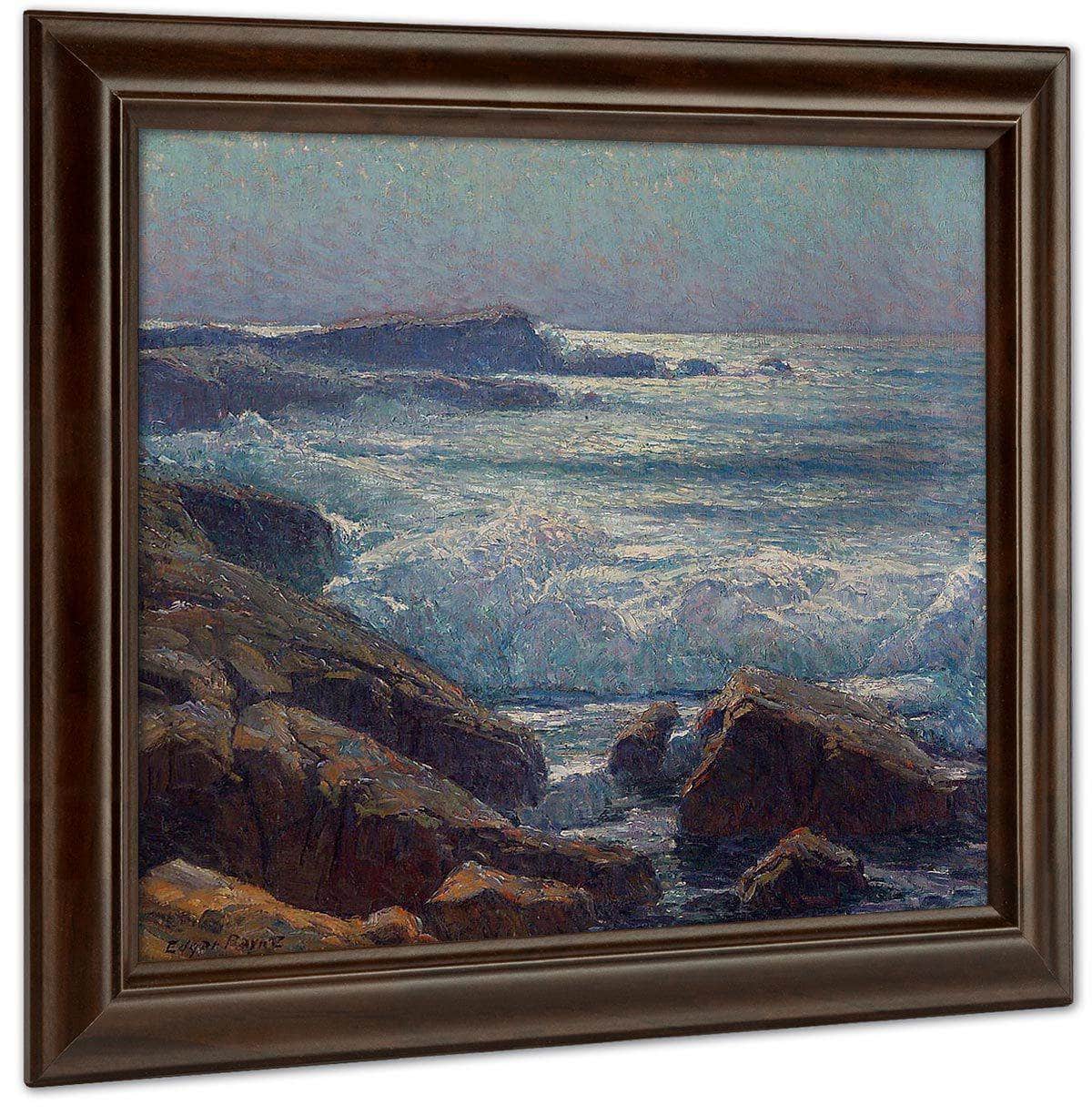 Waves On The California Coast By Edgar Payne Fine Art Print