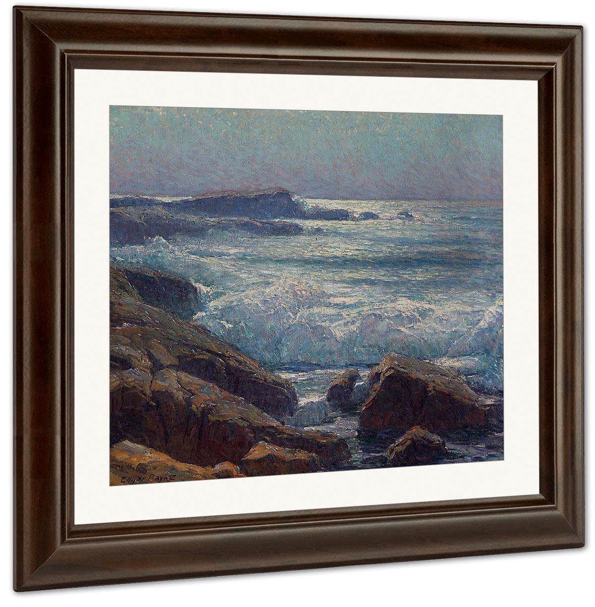 Waves On The California Coast By Edgar Payne Fine Art Print