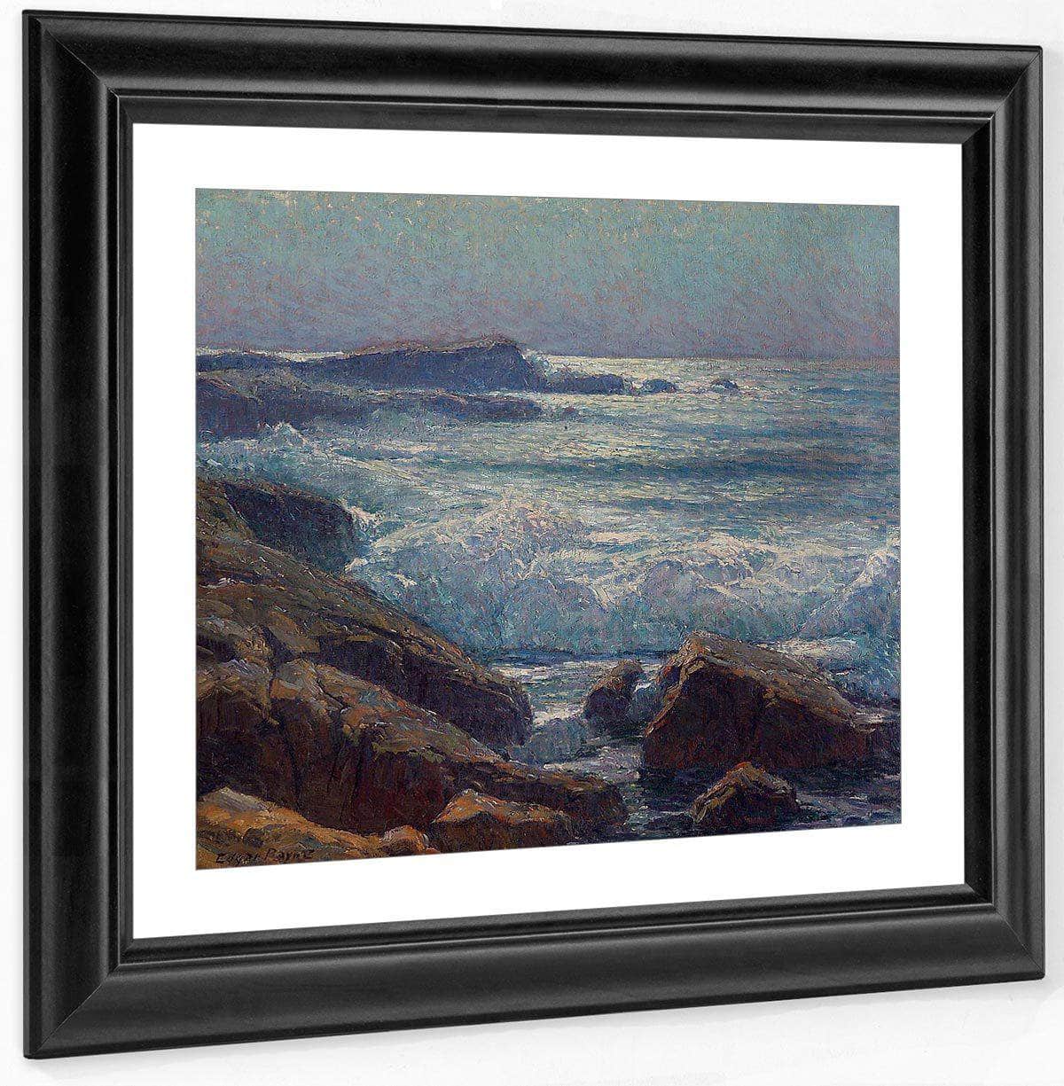 Waves On The California Coast By Edgar Payne Fine Art Print