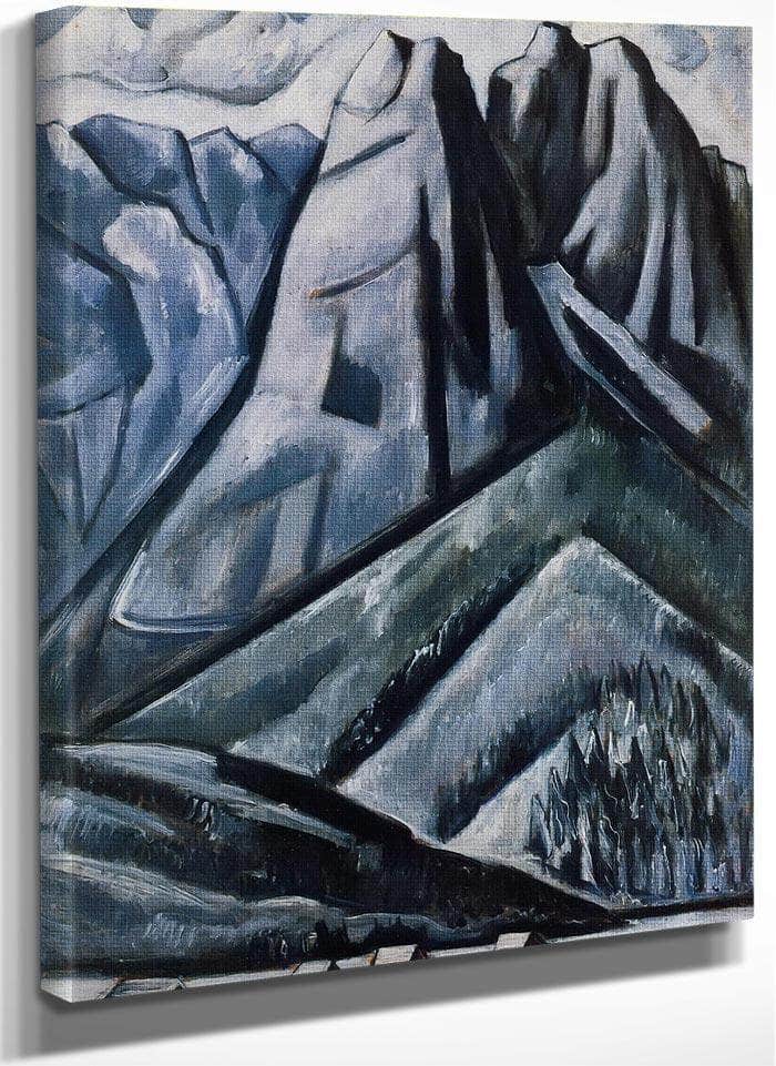 Waxenstein At Hamarsbach Garmicsch Bavaria By Marsden Hartley Fine Art Print