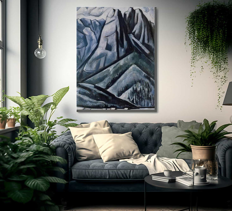 Waxenstein At Hamarsbach Garmicsch Bavaria By Marsden Hartley Fine Art Print