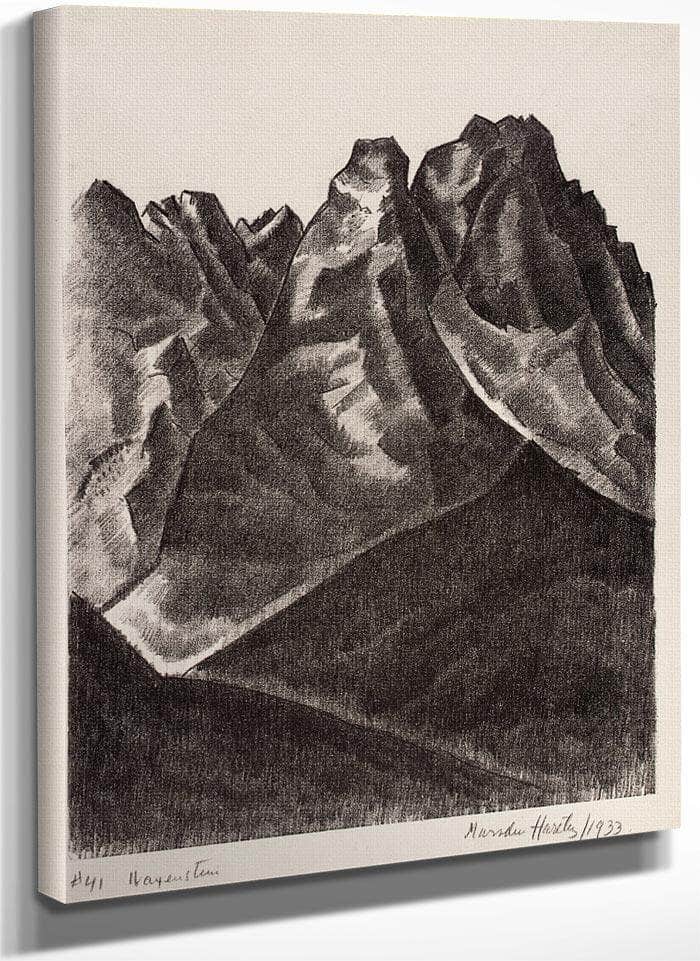 Waxenstein By Marsden Hartley Fine Art Print