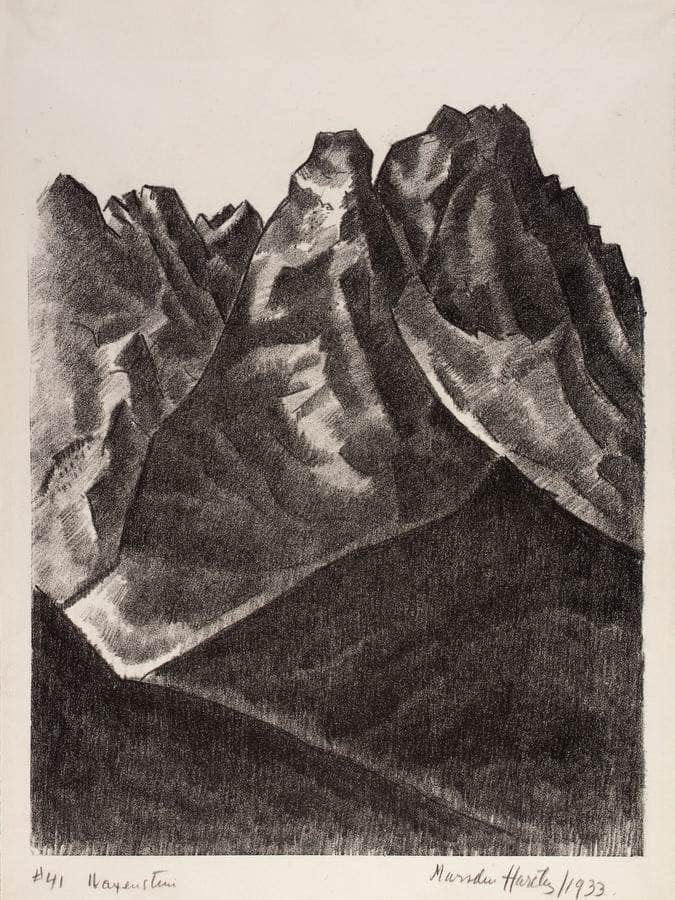 Waxenstein By Marsden Hartley Fine Art Print