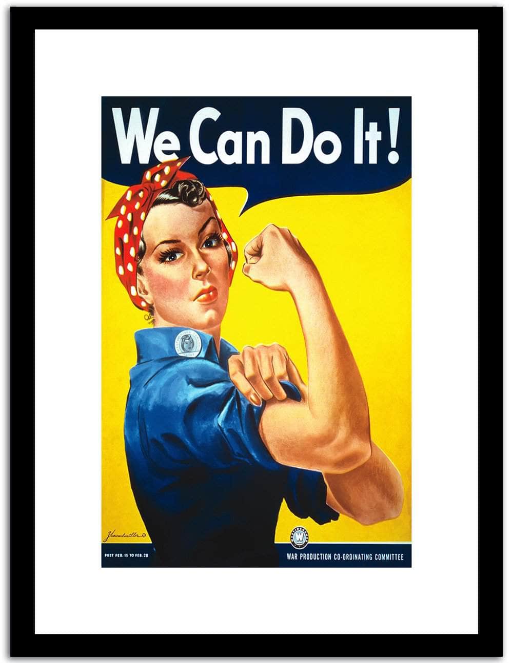 We Can Do It  Vintage Poster Fine Art Print