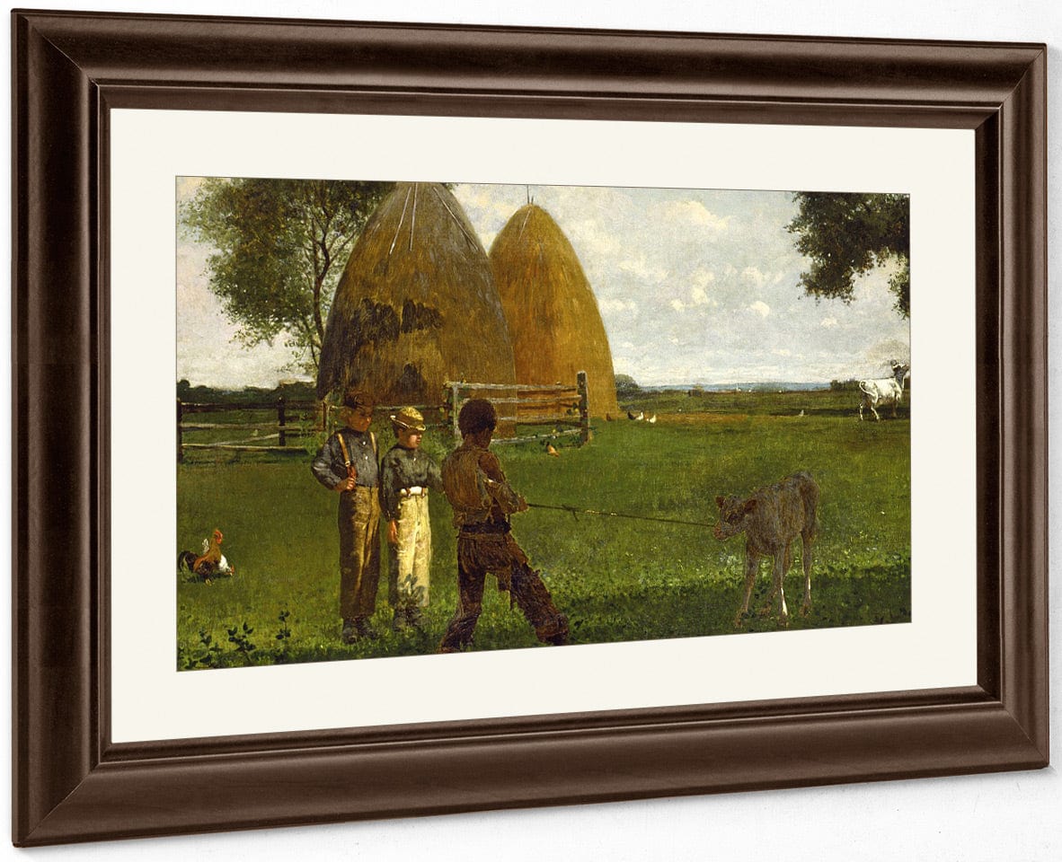 Weaning The Calf By Winslow Homer Fine Art Print