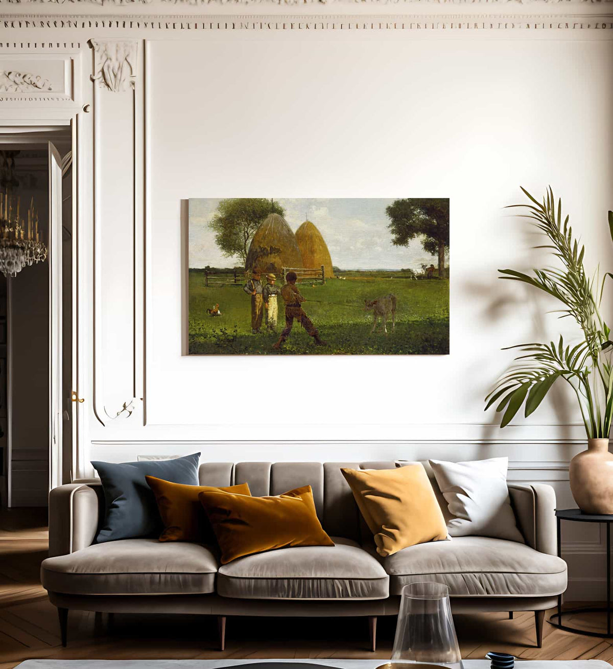 Weaning The Calf By Winslow Homer Fine Art Print