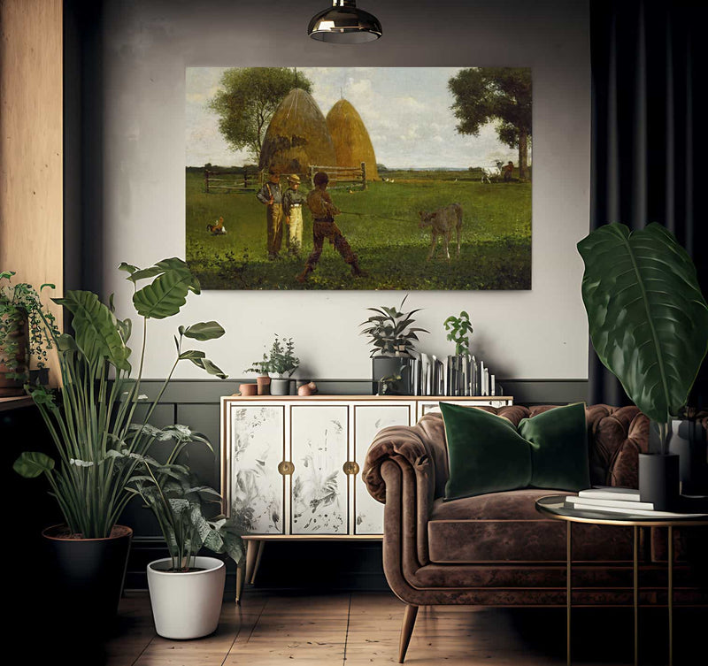 Weaning The Calf By Winslow Homer Fine Art Print