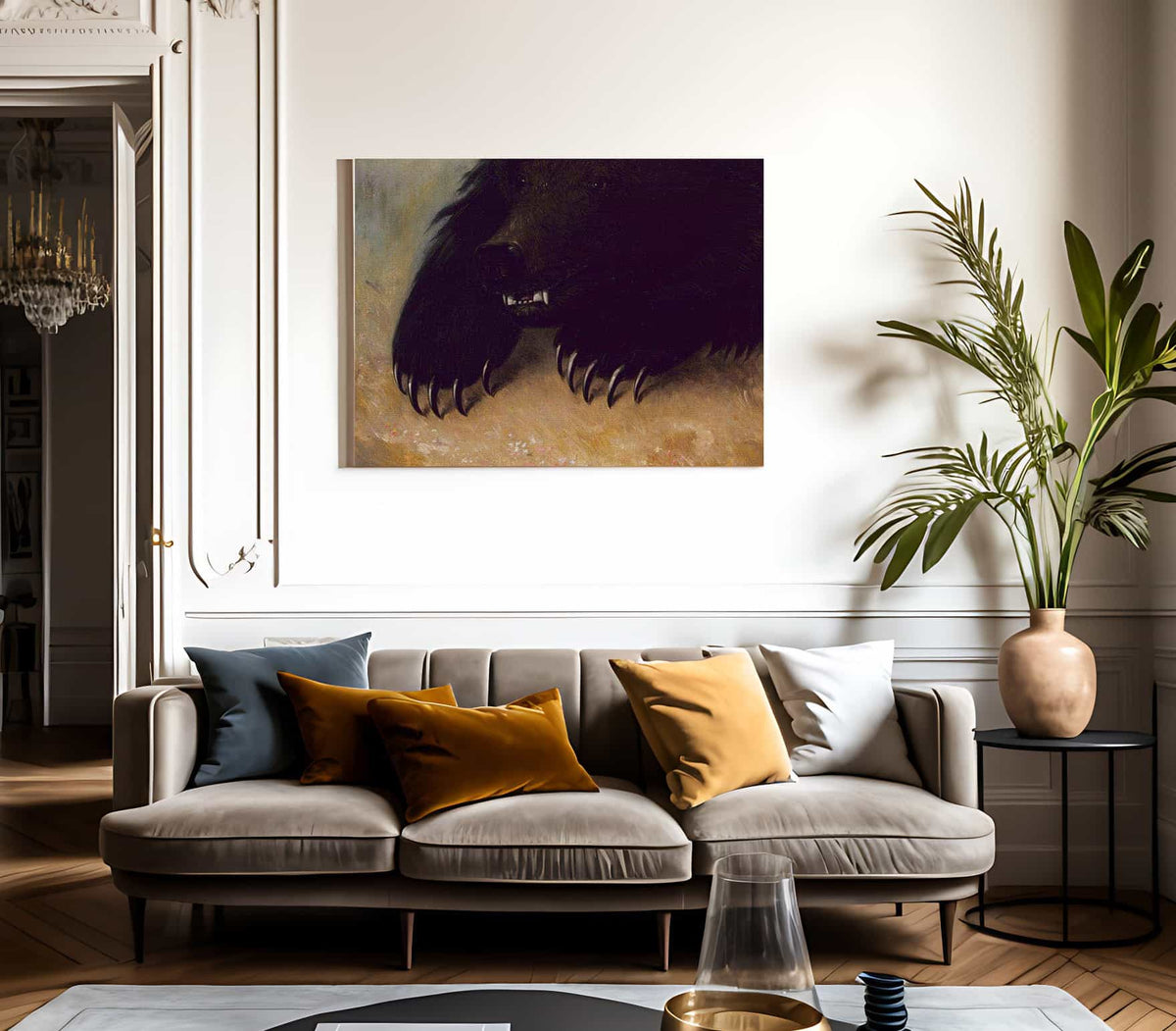 Weapons And Physiognomy Of The Grizzly Bear By George Catlin Fine Art Print