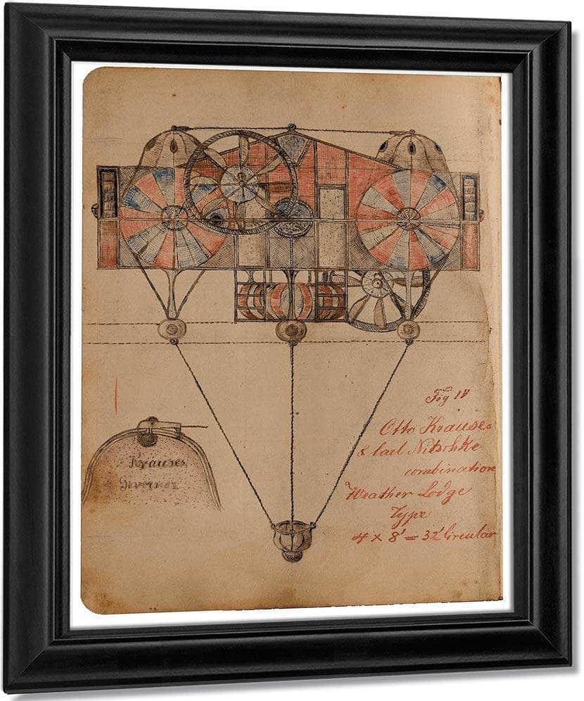 Weather Lodge 1919 By Charles Dellschau Fine Art Print