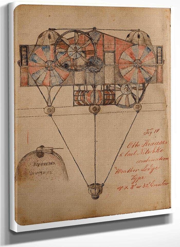 Weather Lodge 1919 By Charles Dellschau Fine Art Print