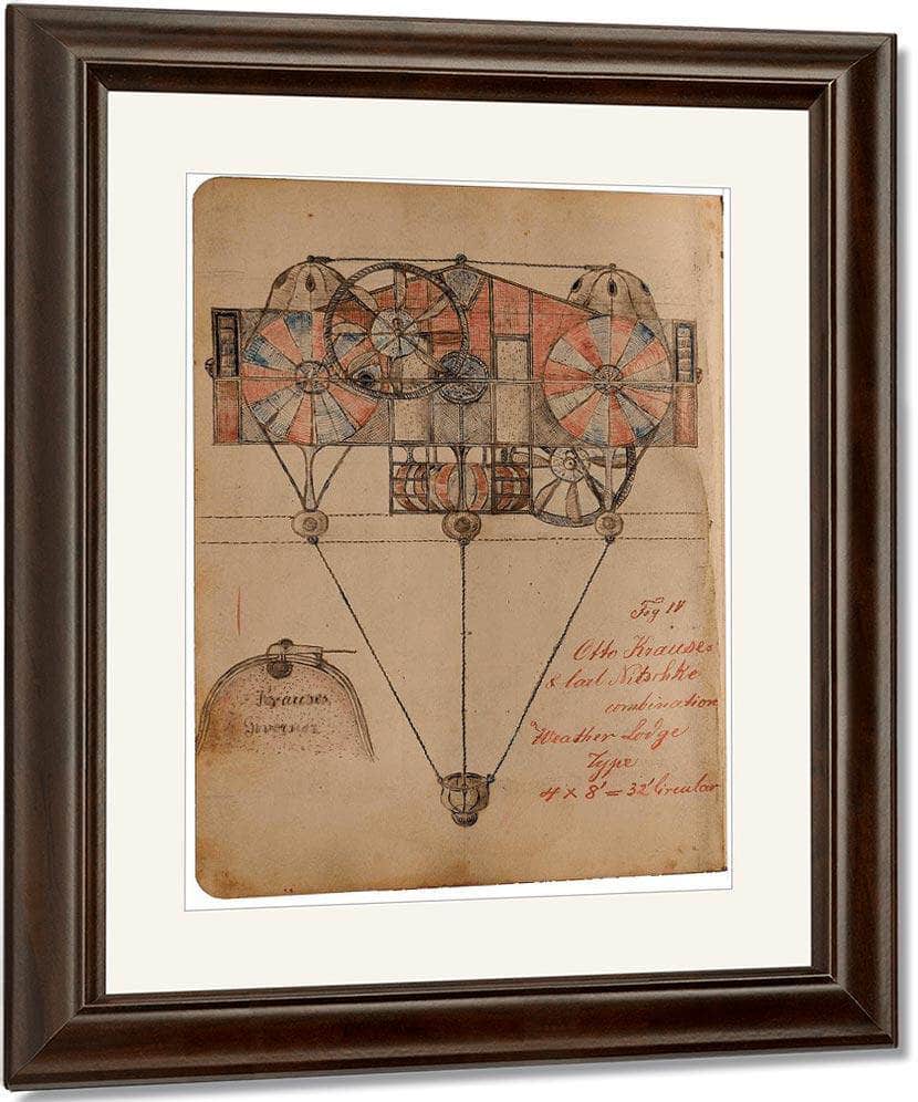 Weather Lodge 1919 By Charles Dellschau Fine Art Print